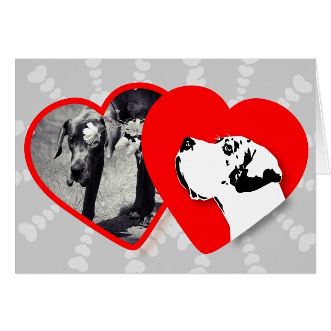 Great dane-mallkort hälsningskort (Framsidan Horizontal)