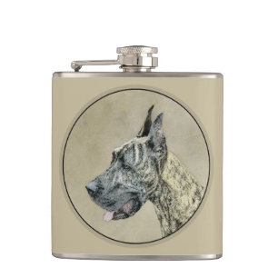 Great dane-målning (Brindle) - Originalteckning av Fickplunta
