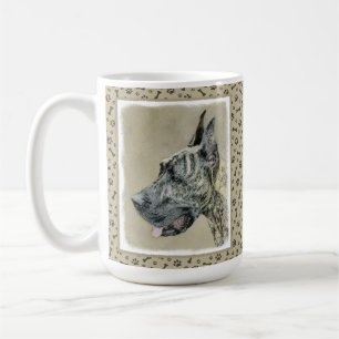 Great dane-målning (Brindle) - Originalteckning av Kaffemugg