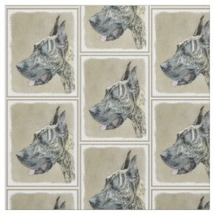 Great dane-målning (Brindle) - Originalteckning av Tyg