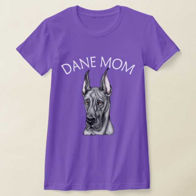 Great dane Mamma Black Tee (Laydown)