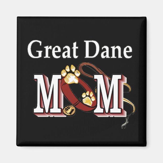 Great dane Mamma-gåvor Magnet (Framsidan)