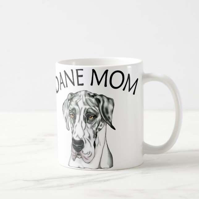 Great dane Mamma Harlequin UC Kaffemugg (Höger)