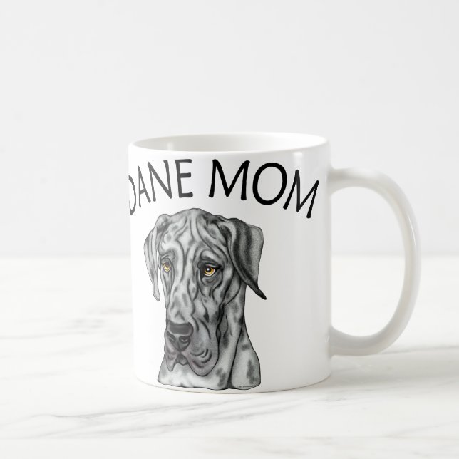 Great dane Mamma Merle UC Kaffemugg (Höger)