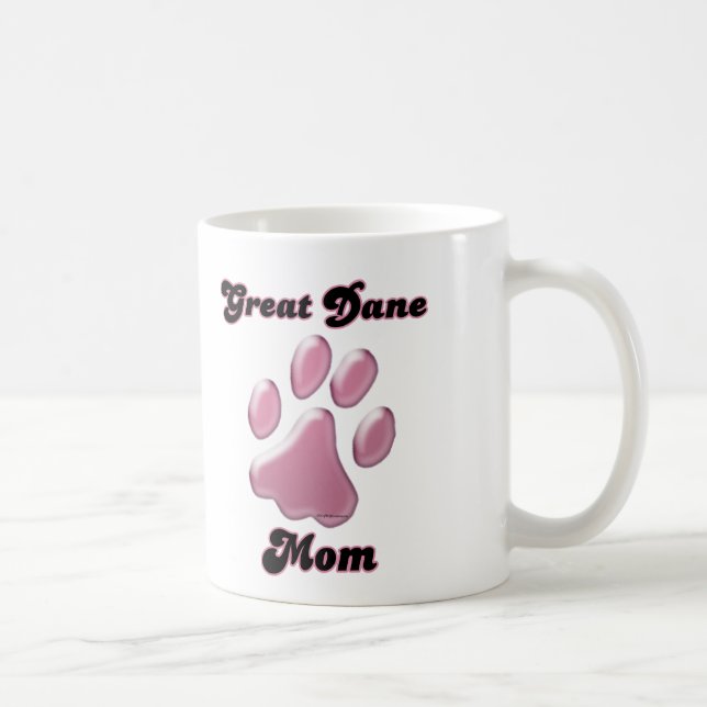 Great dane Mamma Rosa Pawprint Kaffemugg (Höger)