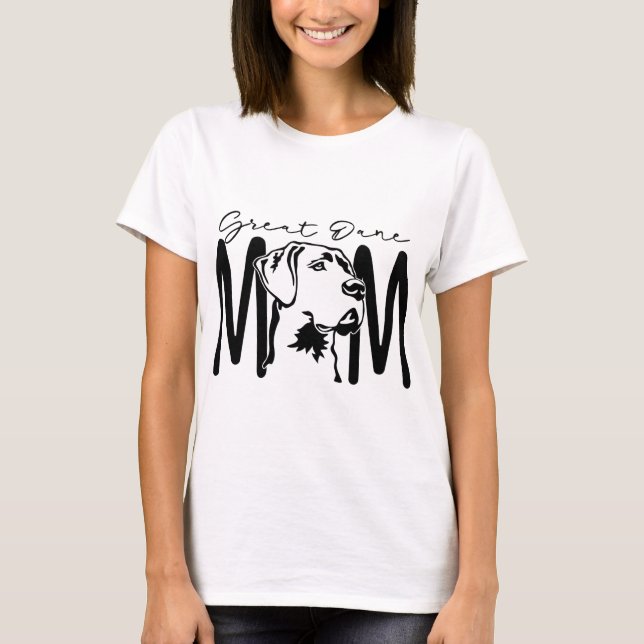 Great dane Mamma T Shirt (Framsida)