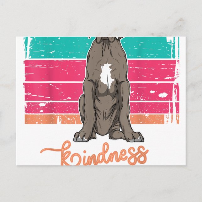 Great Dane män & kvinnor Meddelande Vykort (Framsida)