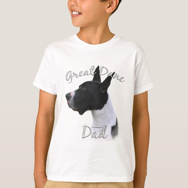 Great dane (mantel) Pappa 2 Tee Shirt (Framsida)