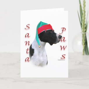 Great dane (mantel) Santa Tassar Helgkort