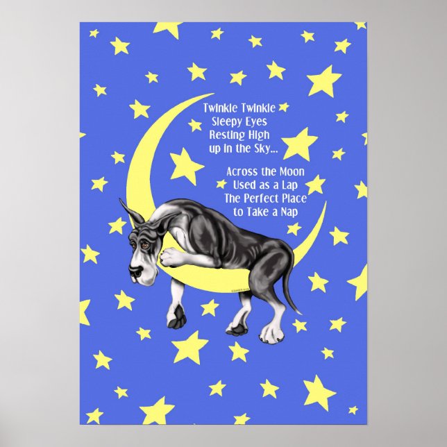 Great dane Mantle Twinkle Poster (Framsidan)