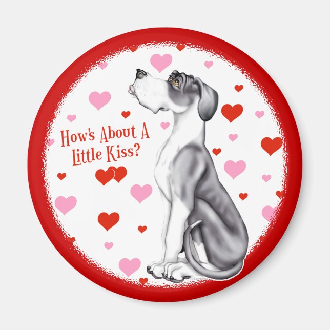 Great dane Mantle UC Kiss Magnet (Framsidan)