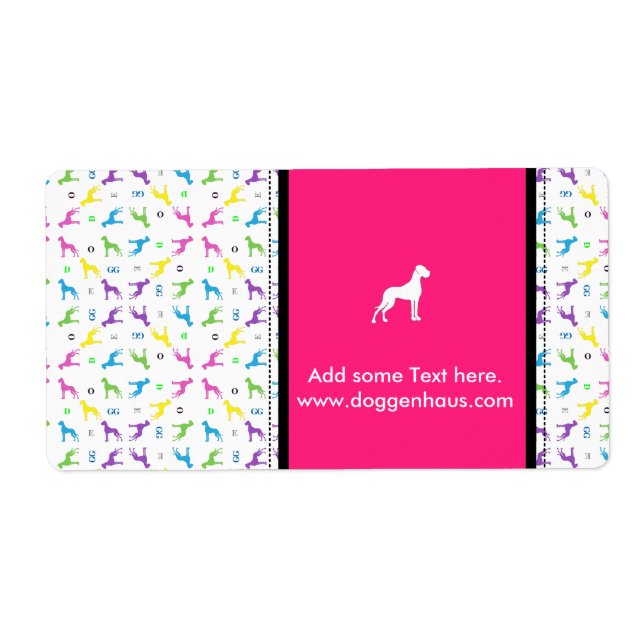 Great dane-märke fraktsedel (Framsidan)