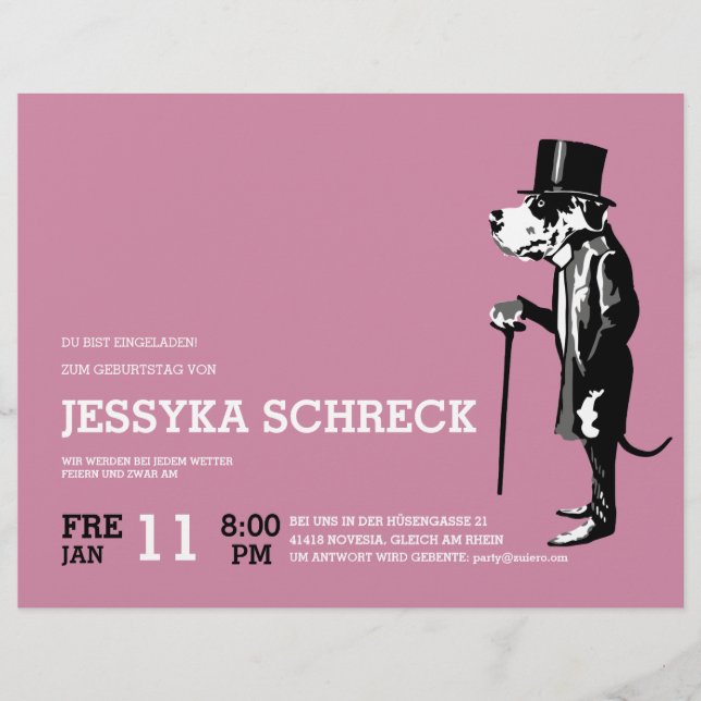 Great dane Mister Alf Reklamblad (Framsidan)