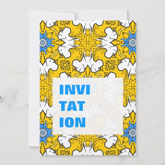 Great dane Mönster blå (Framsida)