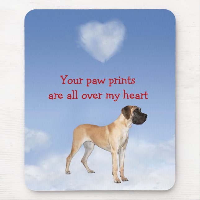 Great dane Mousepad Musmatta (Framsidan)