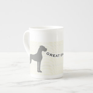 Great Dane-mugg Benporslin Mugg
