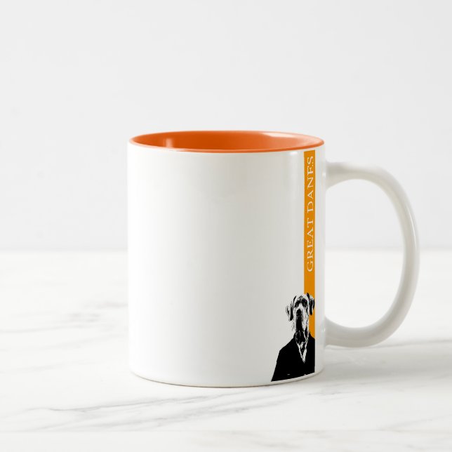 Great Dane-mugg Två-Tonad Mugg (Höger)
