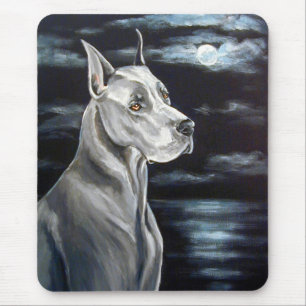 Great dane-musslan - blå dana musmatta