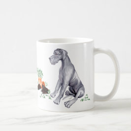 Great dane Naughty Valp Blue UC Kaffemugg