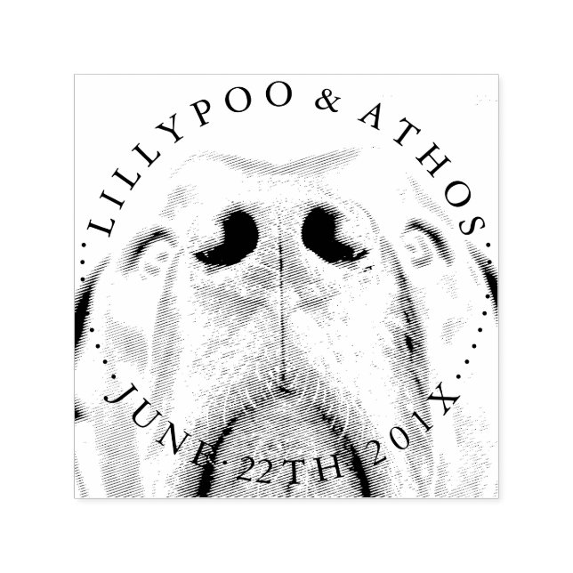 Great dane Nose Frimärke Självfärgande Stämpel (Design)