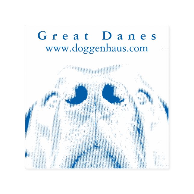 Great dane Nose Frimärke Självfärgande Stämpel (Design)