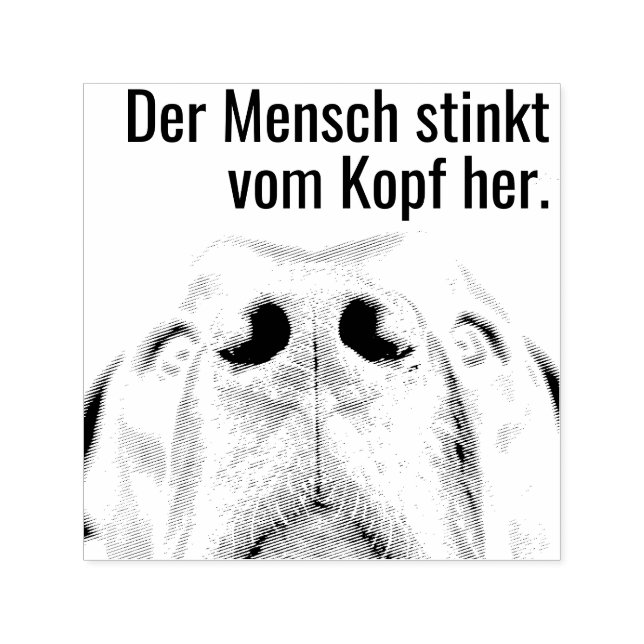 Great dane Nose Quote Frimärke Självfärgande Stämpel (Design)