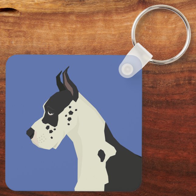Great Dane Nyckelring (Baksida)