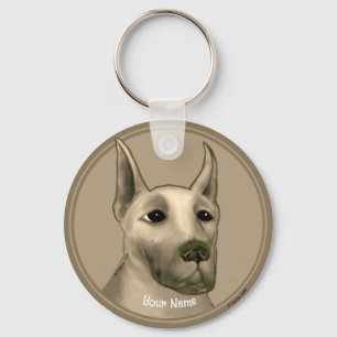 Great dane nyckelring