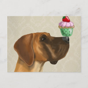 great dane och Cupkaka Vykort