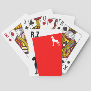 Great Dane och dina initialer Casinokort