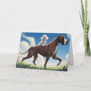 Great dane- och Pudel-kort Kort