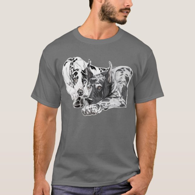 Great dane oskiljbar t-shirt (Framsida)