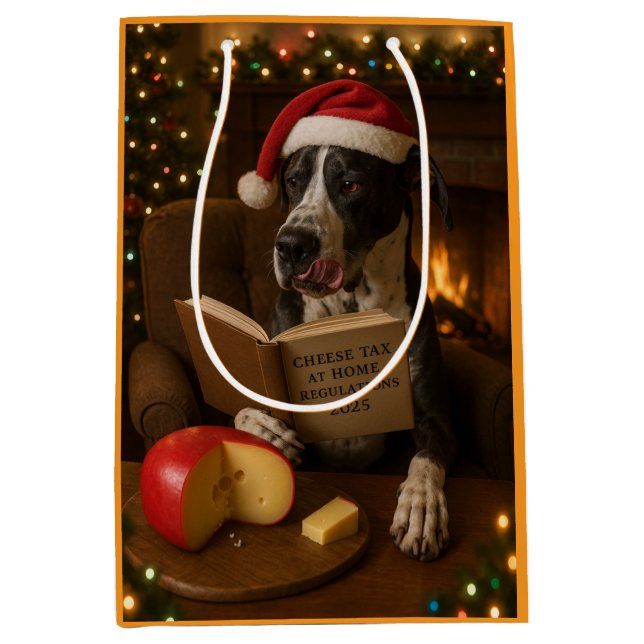 Great Dane ostskatt julklappspåse  (Framsidan)