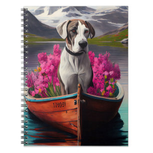 Great dane på en Paddle: en scen i Äventyr Anteckningsbok