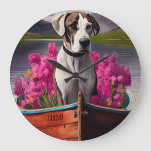 Great dane på en Paddle: en scen i Äventyr Stor Klocka