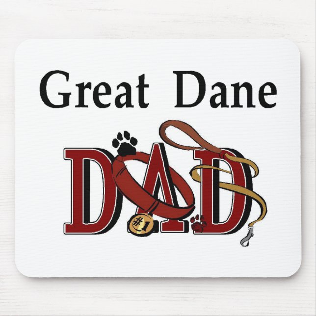 Great dane Pappa-gåvor Musmatta (Framsidan)
