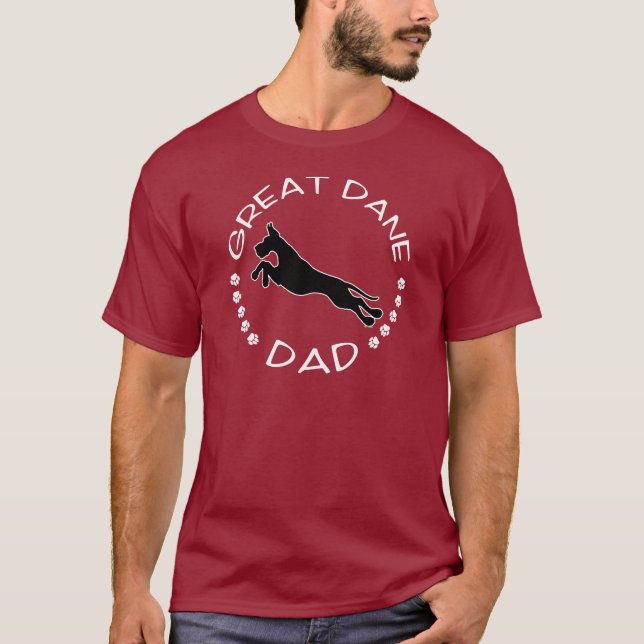 Great dane Pappa Jumper T-shirt (Framsida)