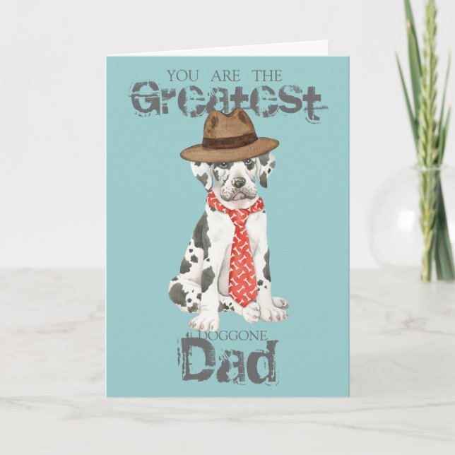 Great dane Pappa Kort (Framsida)