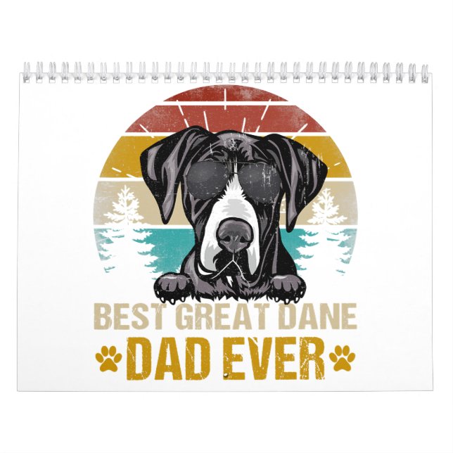 great dane pappa någonsin hund älskare kalender (Omslag)