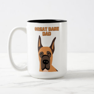 Great dane PappaT-Shirt Två-Tonad Mugg