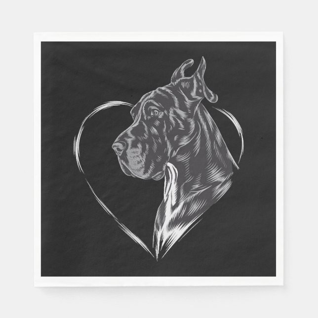 Great dane pappersservett (Framsidan)