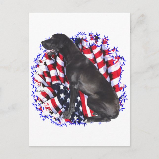 Great dane Patriot Vykort (Framsida)