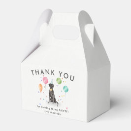 Great dane Pawty Puppy Hund Birthday Tack Presentaskar