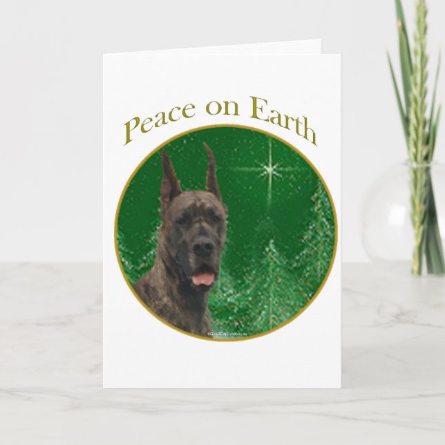 Great dane Peace Helgkort (Framsida)