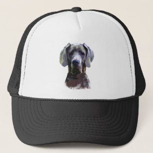 Great dane Pet Hund Animal Watercolor Art Keps