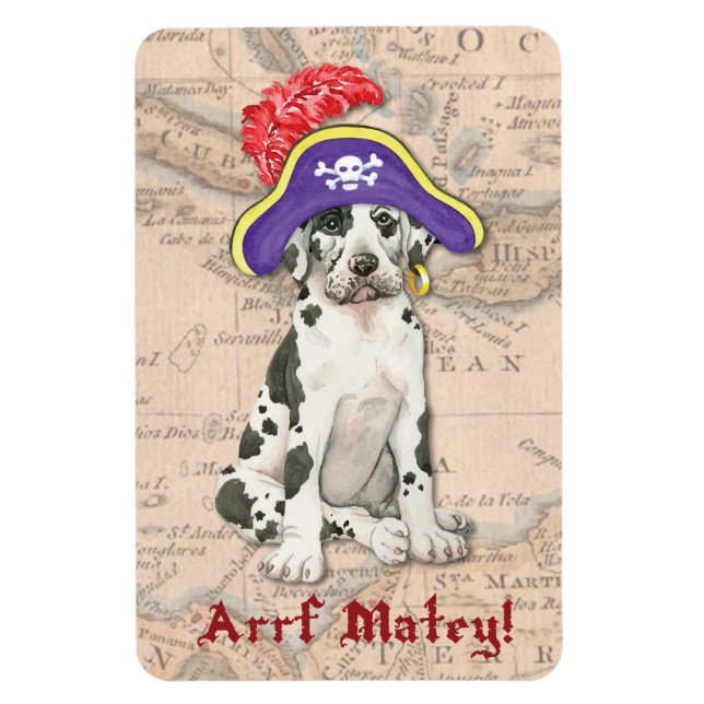 Great dane Pirat Magnet (Vertikal)
