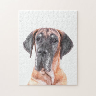 Great dane Porträtt Pussel