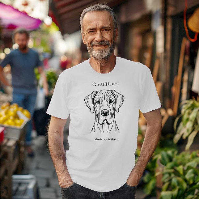 Great dane Porträtt T Shirt (Skapare uppladdad)