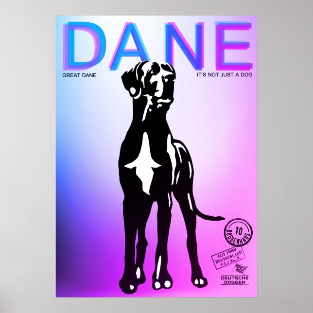 Great dane Poster (Framsidan)