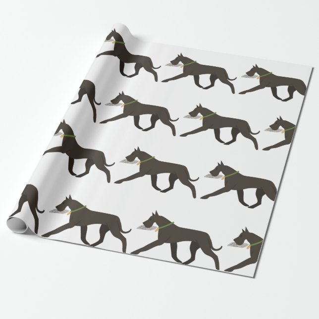 Great dane presentpapper (Utrullad)